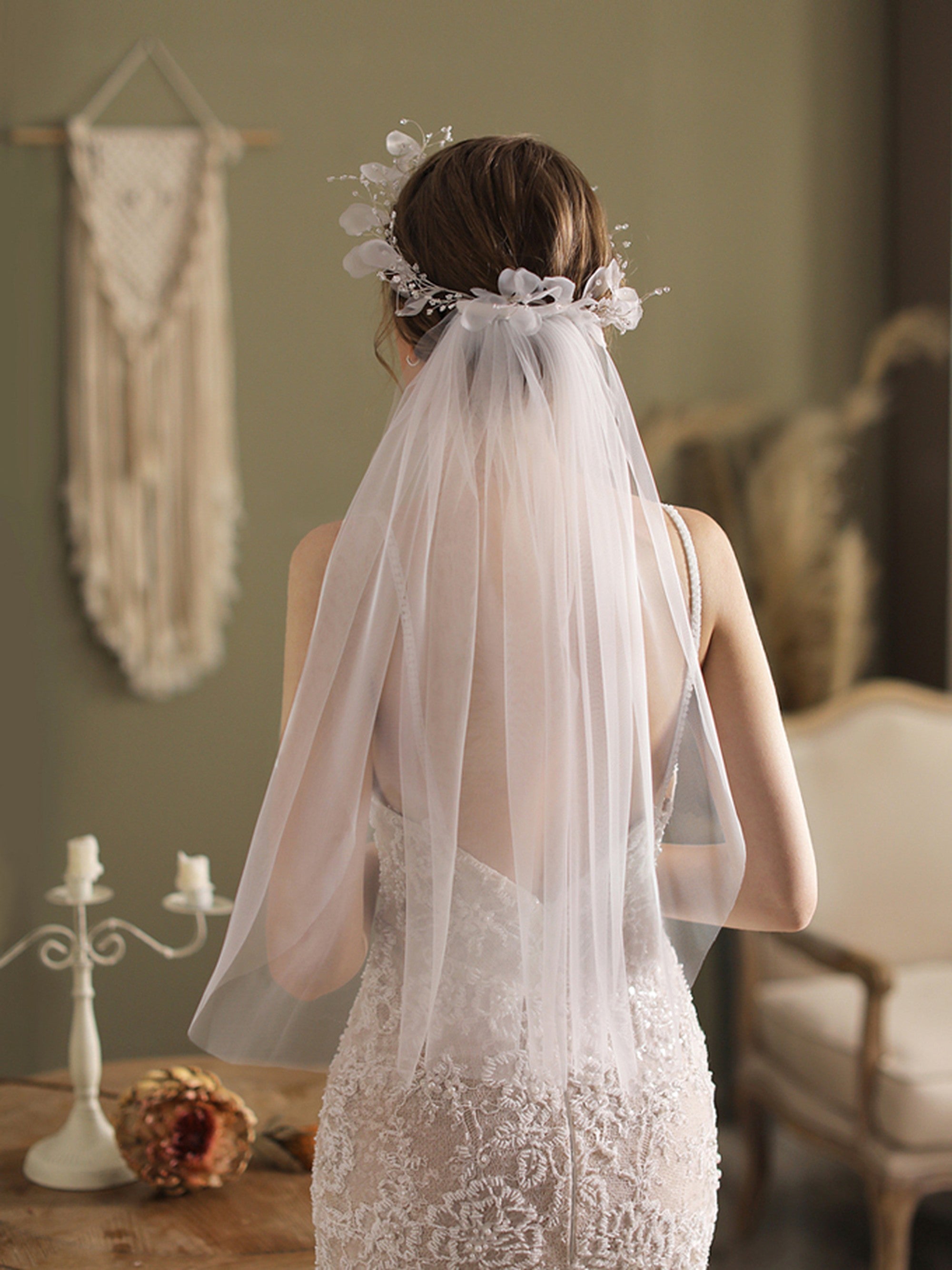 【ts200jd】フラワーワイヤーアクセミディアムベール【長さ約56cm】