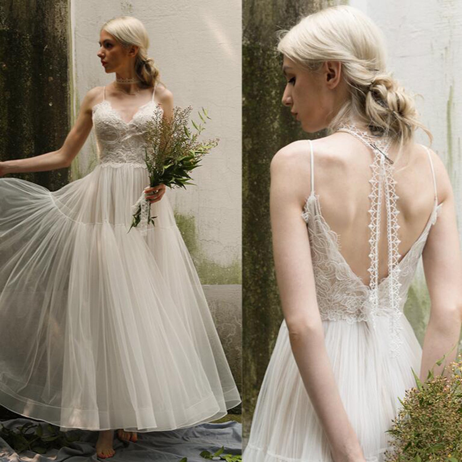 【ur18】キャミソールティアードスカートレースドレス Aライン