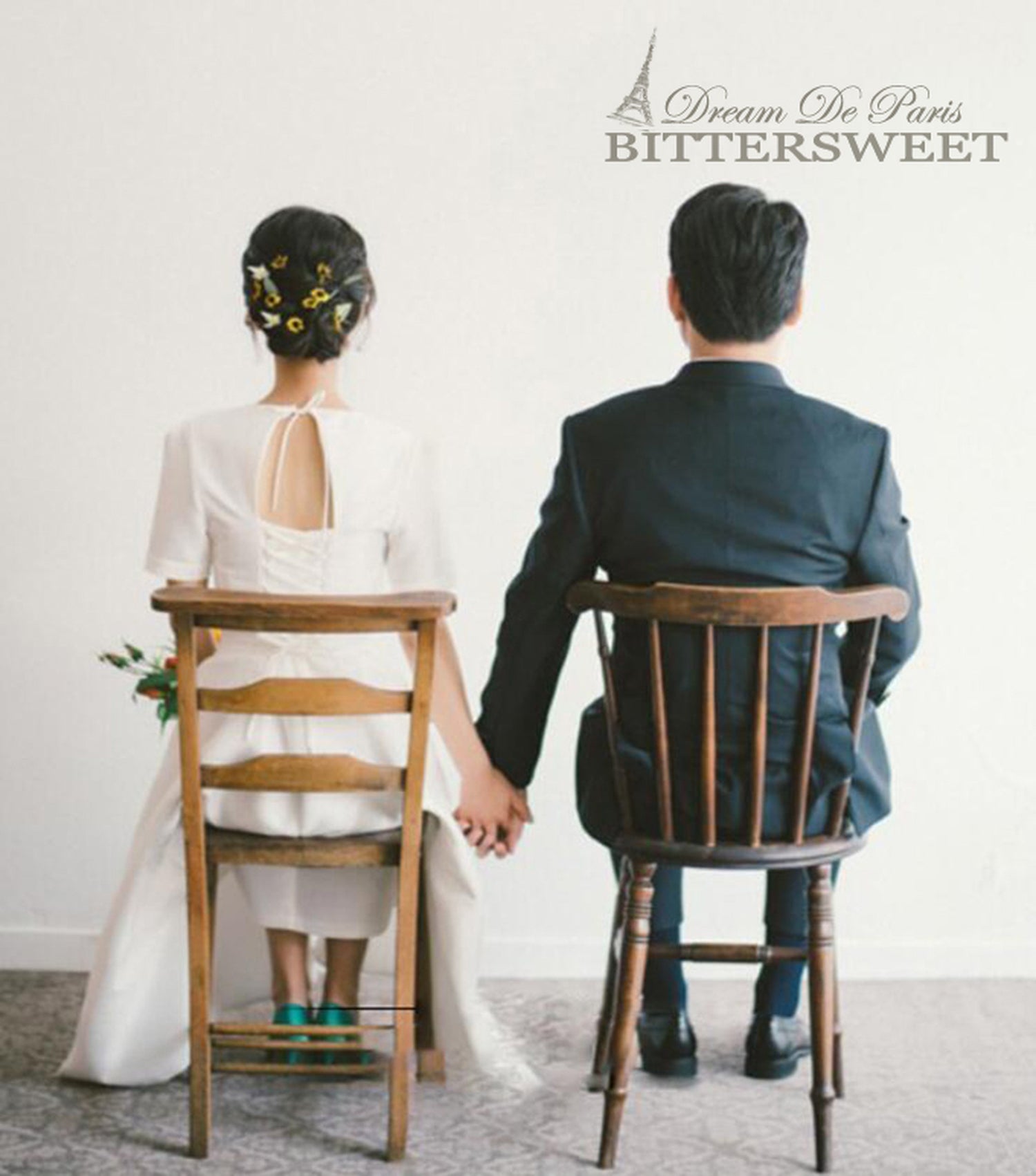 【wd142jx】Vネックミモレ丈ドレス Aライン