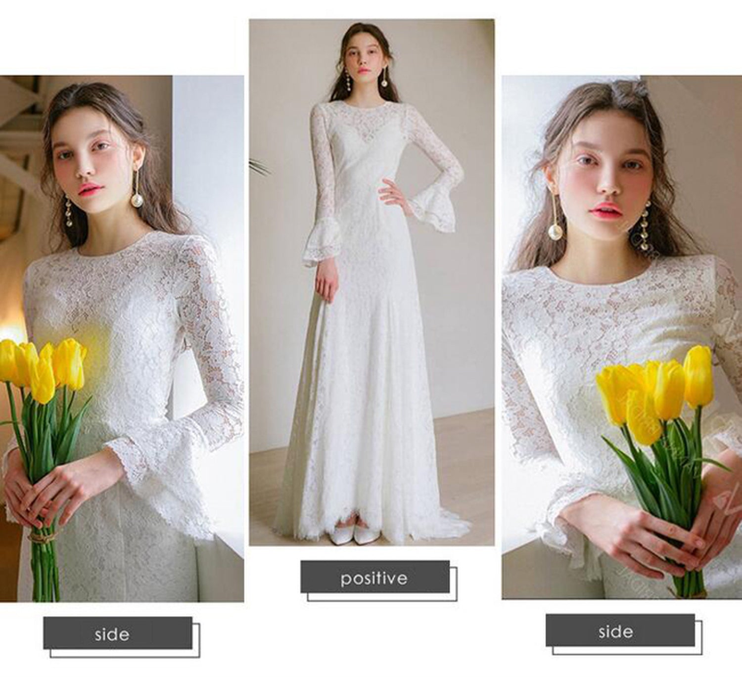 【wd302ls】フレアカフス総レースAラインドレス Aライン