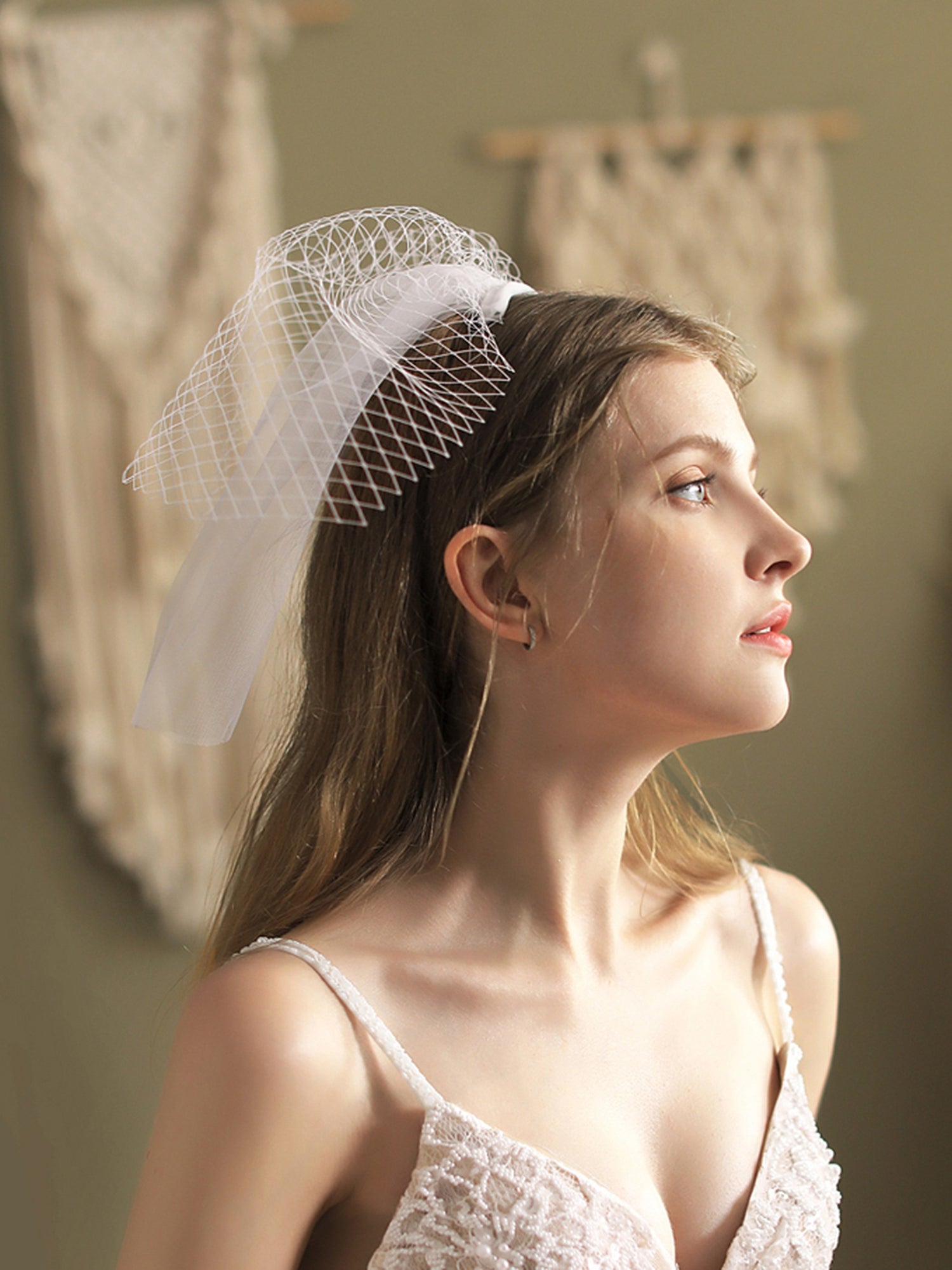 【ts199jd】バードケージベール コーム付き【長さ:約30cm】