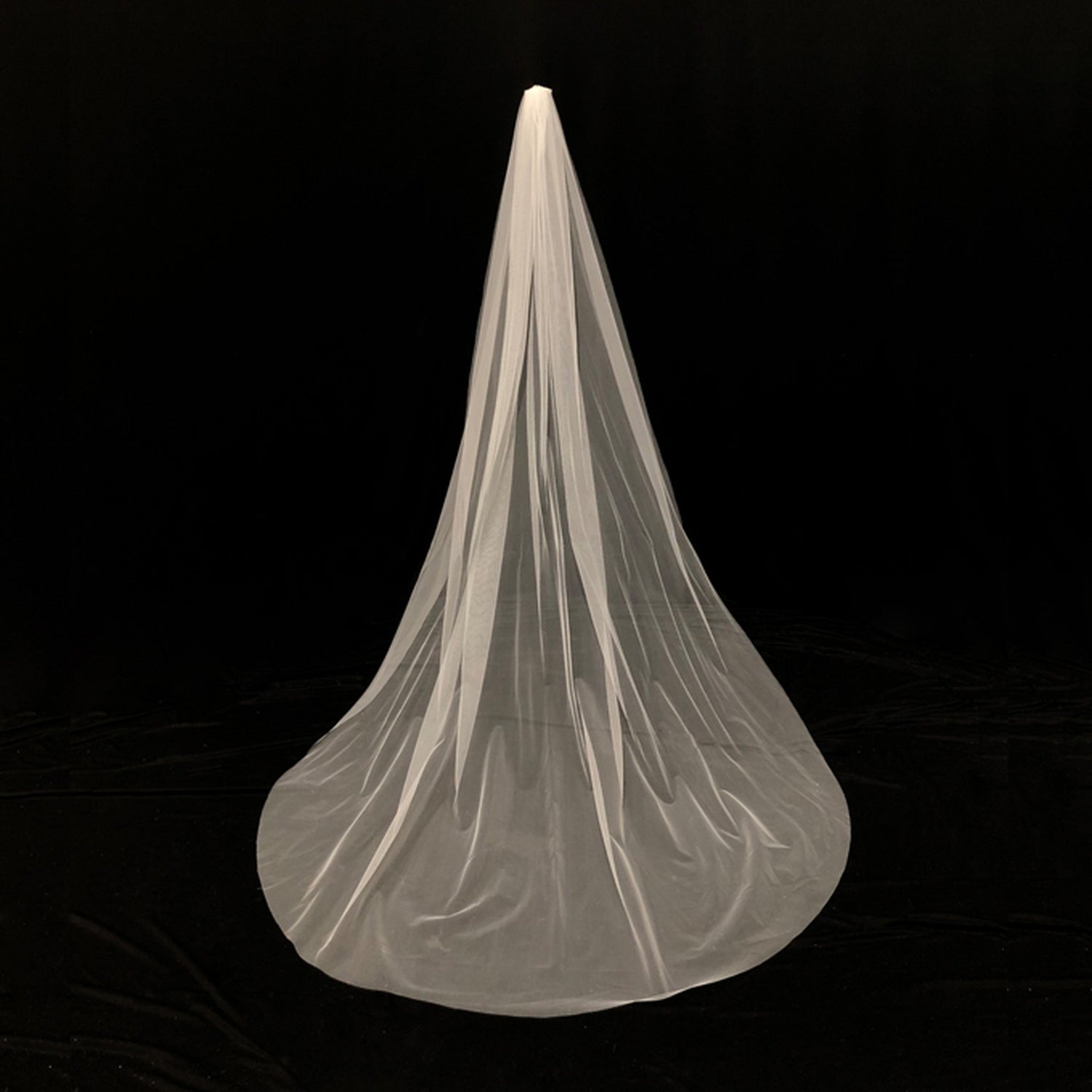 【ts196jd】シンプルロングベール コーム付き【長さ約2.7m・幅約2m】