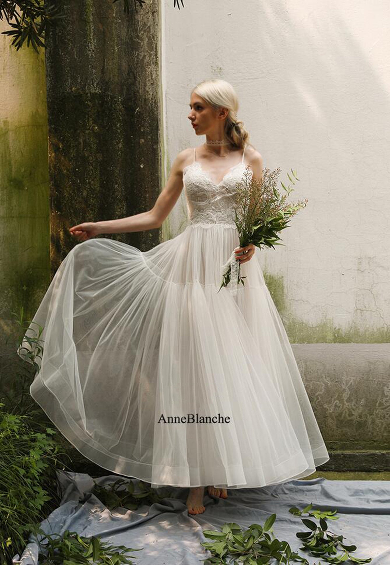 【ur18】キャミソールティアードスカートレースドレス Aライン