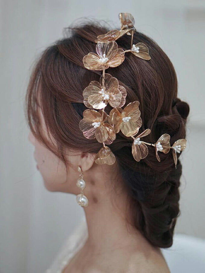 【ac196jd】フルール・ドールヘッドアクセサリー【サイズ:32cm × 4.5cm】