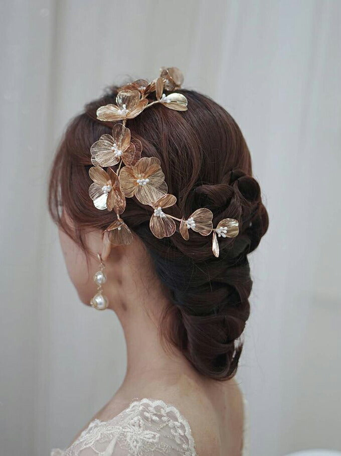 【ac196jd】フルール・ドールヘッドアクセサリー【サイズ:32cm × 4.5cm】