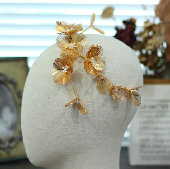 【ac196jd】フルール・ドールヘッドアクセサリー【サイズ:32cm × 4.5cm】