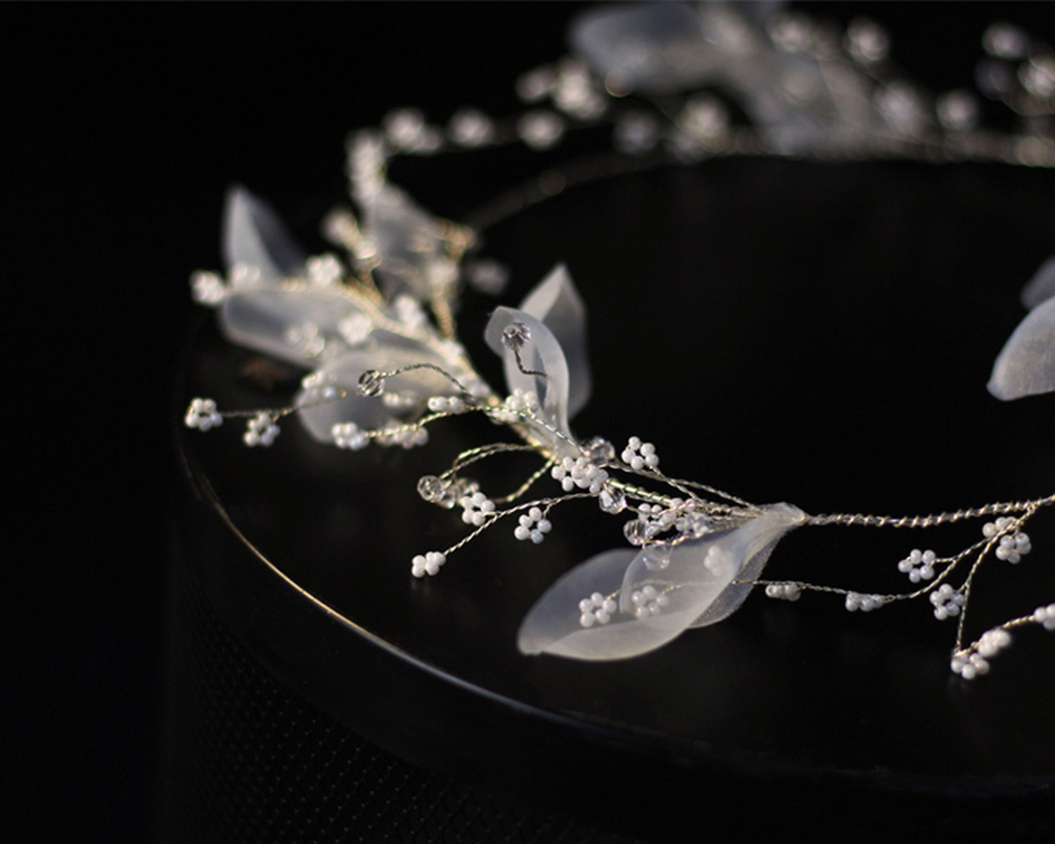 【ts200jd】フラワーワイヤーアクセミディアムベール【長さ約56cm】