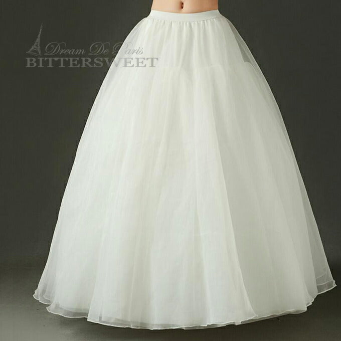 【in10ly】豪華なロングパニエ 丈は約110cm 3段パニエ パニエ 大人 ロング aライン ウェディング ウエディング ロングパニエ ボリュームアップ 折りたたみ可【直径は約60cm・80cm・100cm】【丈は約110cm】