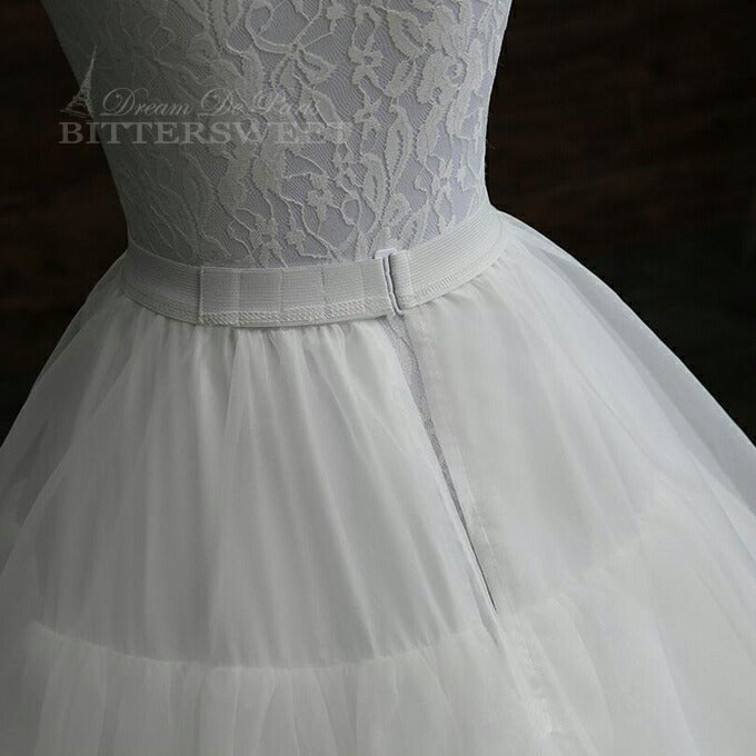 【in10ly】豪華なロングパニエ 丈は約110cm 3段パニエ パニエ 大人 ロング aライン ウェディング ウエディング ロングパニエ ボリュームアップ 折りたたみ可【直径は約60cm・80cm・100cm】【丈は約110cm】