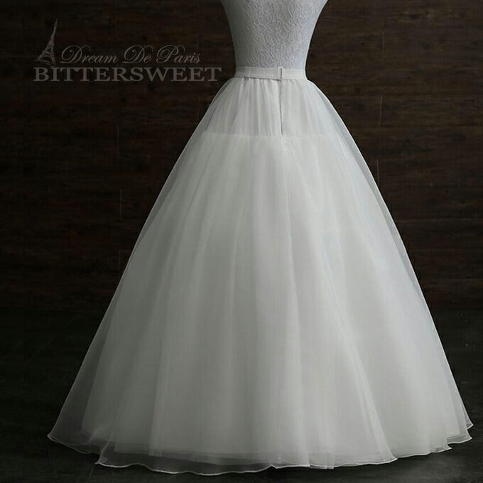 【in10ly】豪華なロングパニエ 丈は約110cm 3段パニエ パニエ 大人 ロング aライン ウェディング ウエディング ロングパニエ ボリュームアップ 折りたたみ可【直径は約60cm・80cm・100cm】【丈は約110cm】