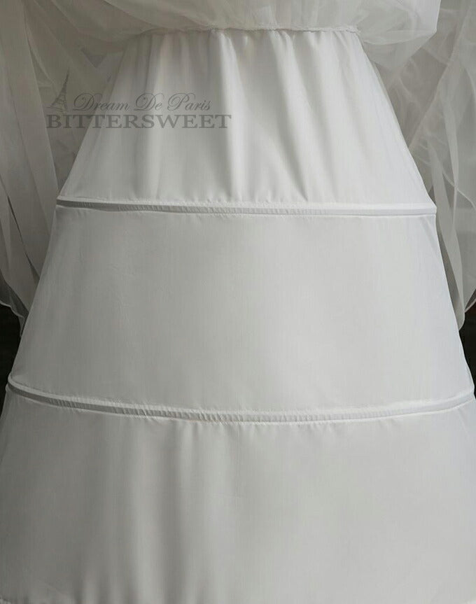 【in10ly】豪華なロングパニエ 丈は約110cm 3段パニエ パニエ 大人 ロング aライン ウェディング ウエディング ロングパニエ ボリュームアップ 折りたたみ可【直径は約60cm・80cm・100cm】【丈は約110cm】