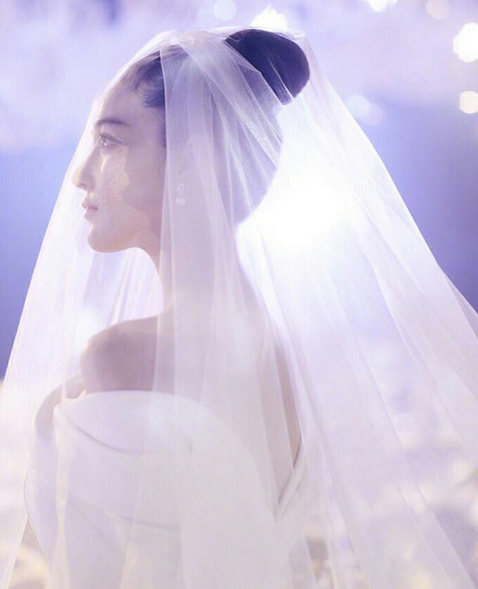 【ts114tm】パイピングロングベール 2カラー コーム付き 【長さ約0.9m/3m】【幅3m】