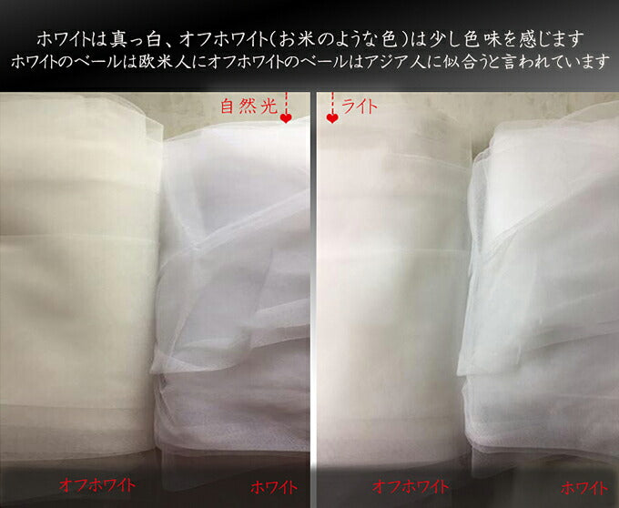 【ts114tm】パイピングロングベール 2カラー コーム付き 【長さ:上段90cm/下段300cm】【幅3m】