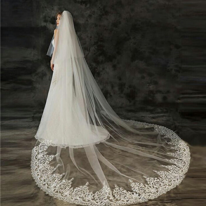 【ts137qq】グレースリーフロングベール 2カラー コーム付き【長さ:約0.8m/3m・幅:約3m】