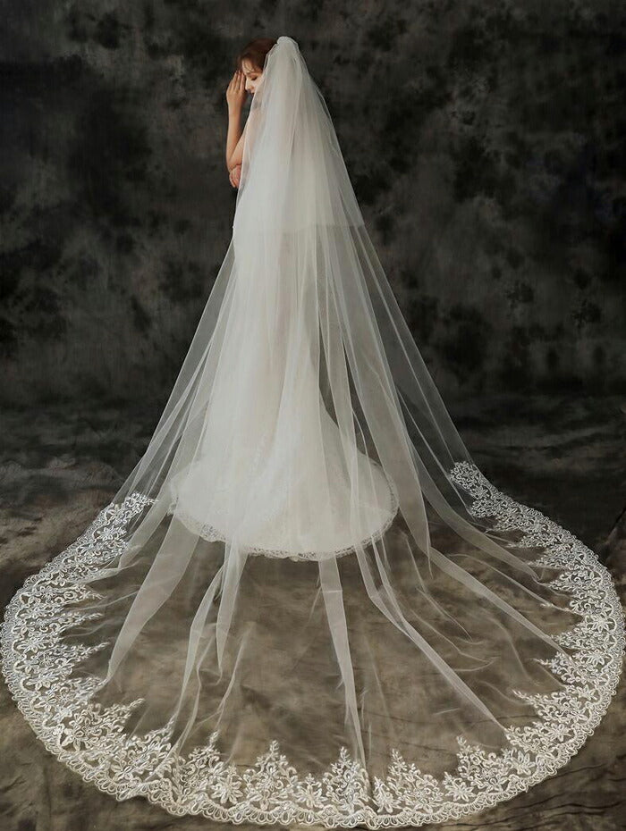 【ts137qq】グレースリーフロングベール 2カラー コーム付き【長さ:約0.8m/3m・幅:約3m】