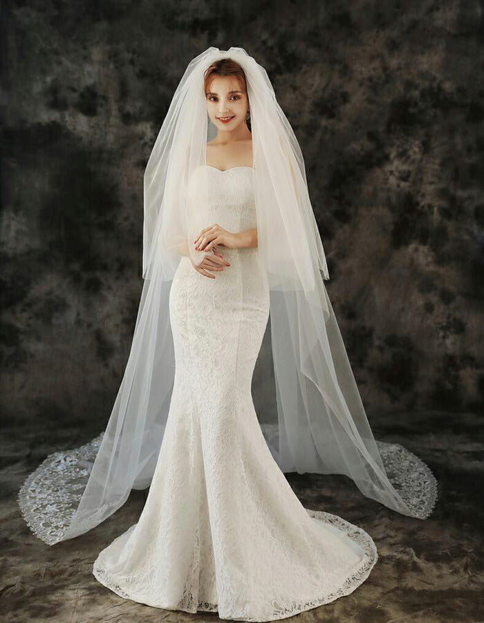 【ts137qq】グレースリーフロングベール 2カラー コーム付き【長さ:約0.8m/3m・幅:約3m】