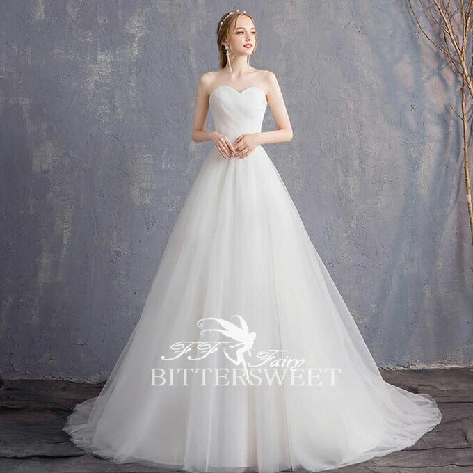 【wd395af】ビスチェチュールドレス Aライン