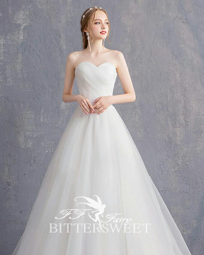 【wd395af】ビスチェチュールドレス Aライン