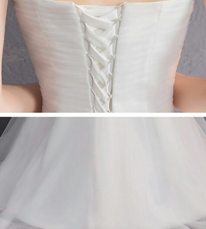 【wd395af】ビスチェチュールドレス Aライン