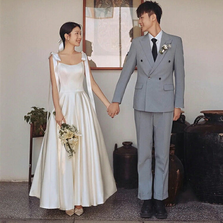 レディースウェディングドレス 結婚式 フォト撮影 海外挙式 Aライン