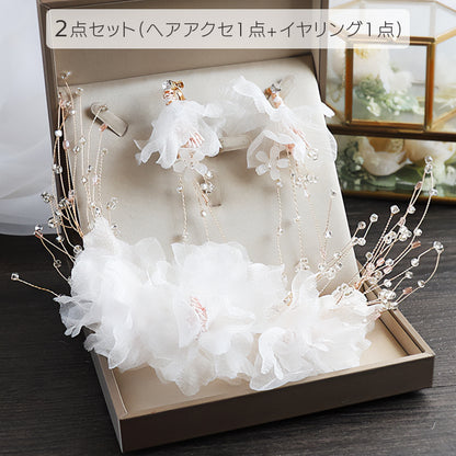 【ac128ct】 コサージュヘッドドレス　（選べるセット内容）