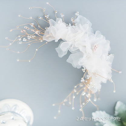 【ac128ct】 コサージュヘッドドレス　（選べるセット内容）