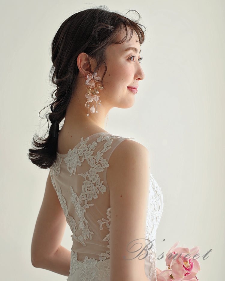 【ac210hm】ロゼブロッサムアクセサリー　（選べるタイプ：ヘッドパーツ/ピアス/イヤリング）