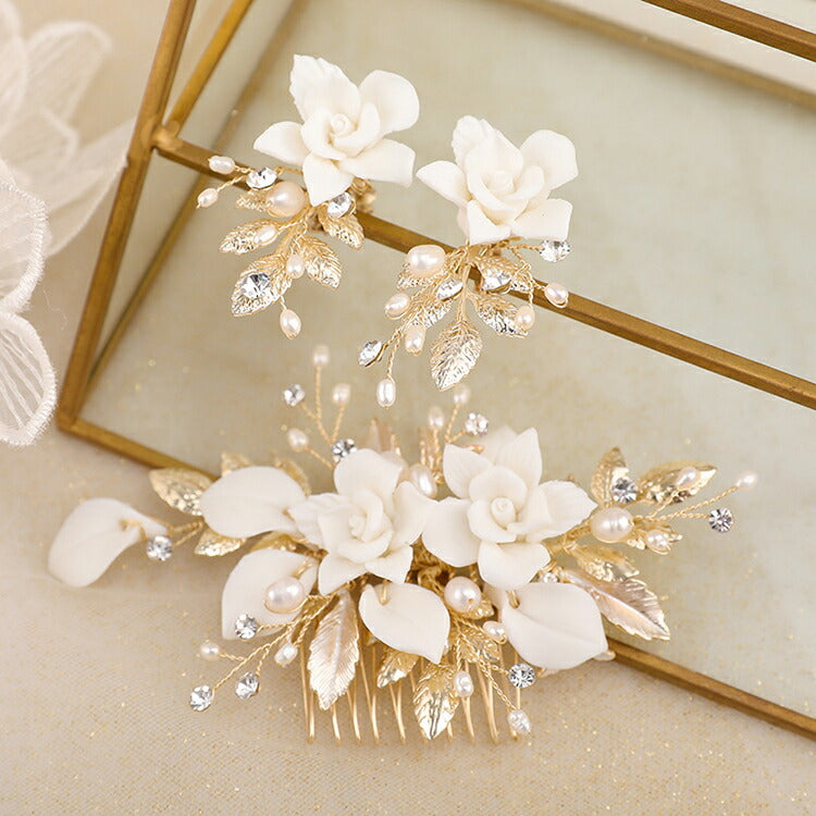 【ac212hm】flowertwigアクセサリー　ヘッドアクセサリー／ピアス／イヤリング