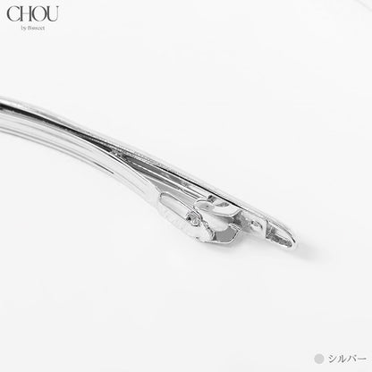 【ac263mo】メタルヘアバレッタ 2点セット