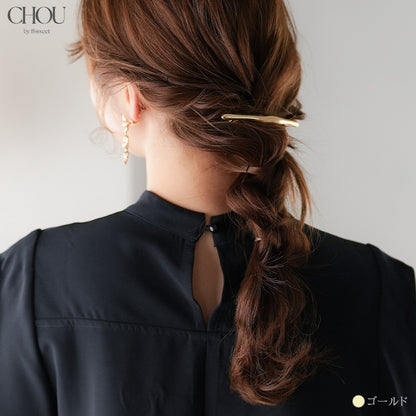 【ac263mo】メタルヘアバレッタ 2点セット