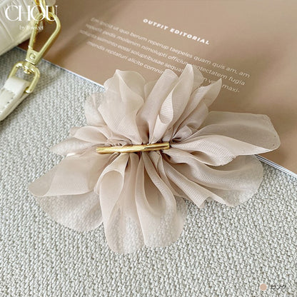 【ac264mo】シフォンフラワーバレッタ