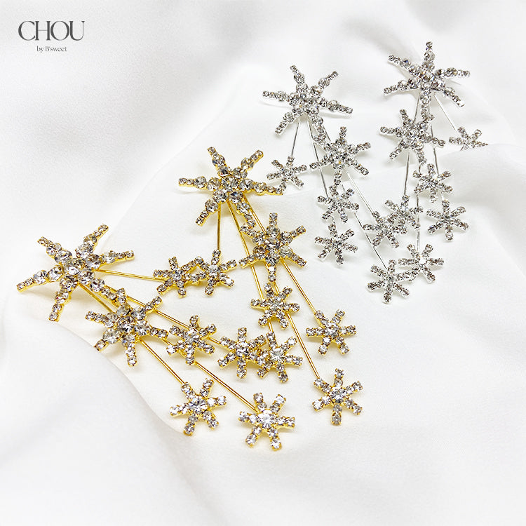 【ac280mo】スターモチーフ ロングピアス