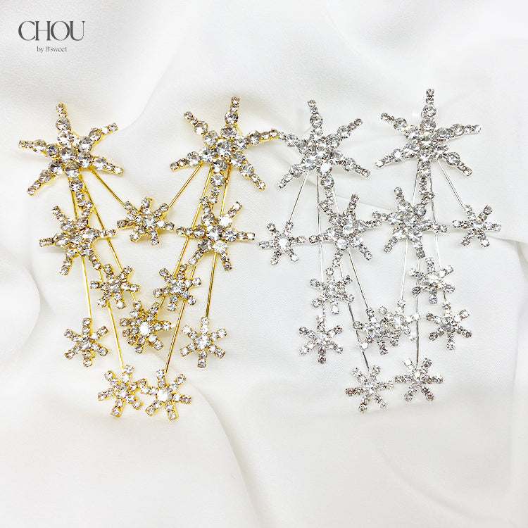 【ac280mo】スターモチーフ ロングピアス