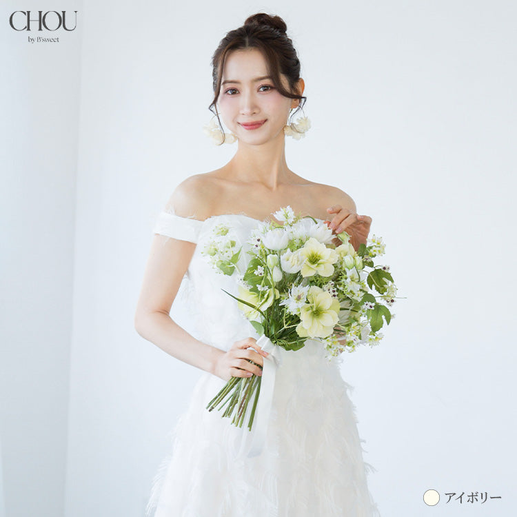 【ac290mo】リングフラワーピアス