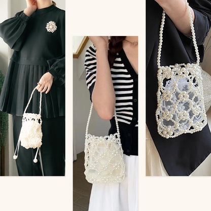 【bb87vn】ビーズミニハンドパールバッグ