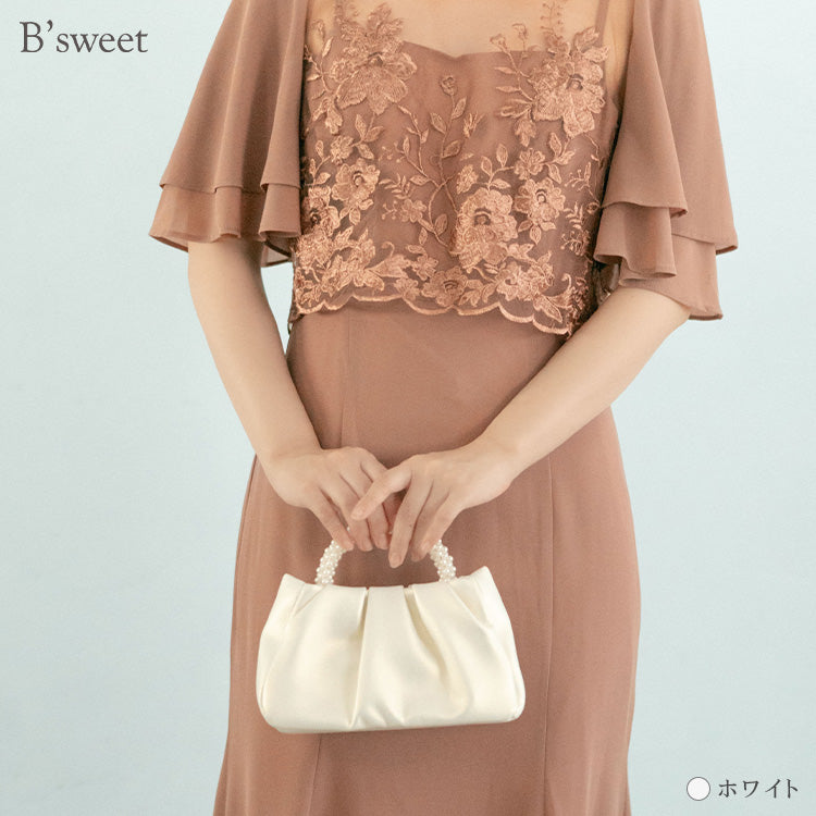 【bb88vn】2wayパールハンドルミニバッグ