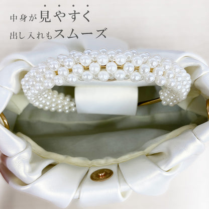 【bb88vn】2wayパールハンドルミニバッグ