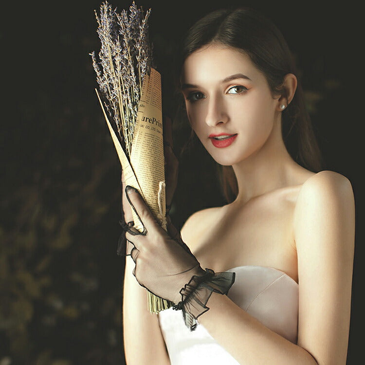 【gvs71iy】ショートグローブ ウェディンググローブ