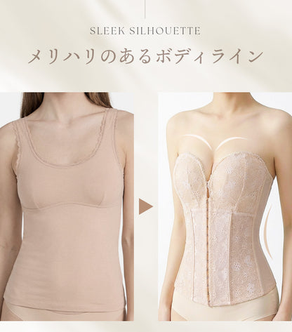 【in20】盛れるブライダルインナー パッド入り ストラップ付 補正下着【８サイズ】