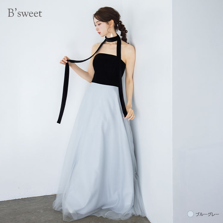 【kd150jx】3wayバイカラードレス　Aライン