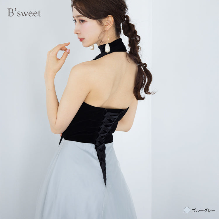 【kd150jx】3wayバイカラードレス　Aライン