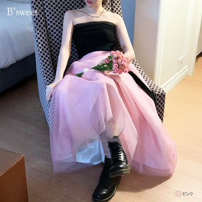 【kd150jx】3wayバイカラードレス　Aライン