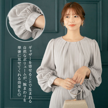 【pd42cy】ストライプ柄タイトワンピース