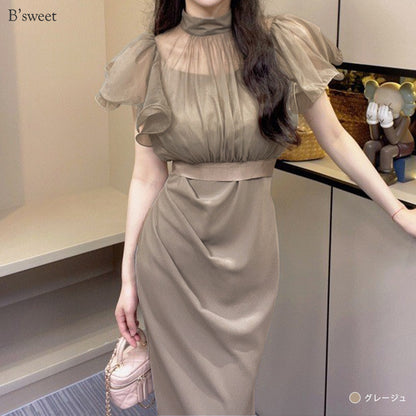 【pd54】ボレロレイヤードワンピース