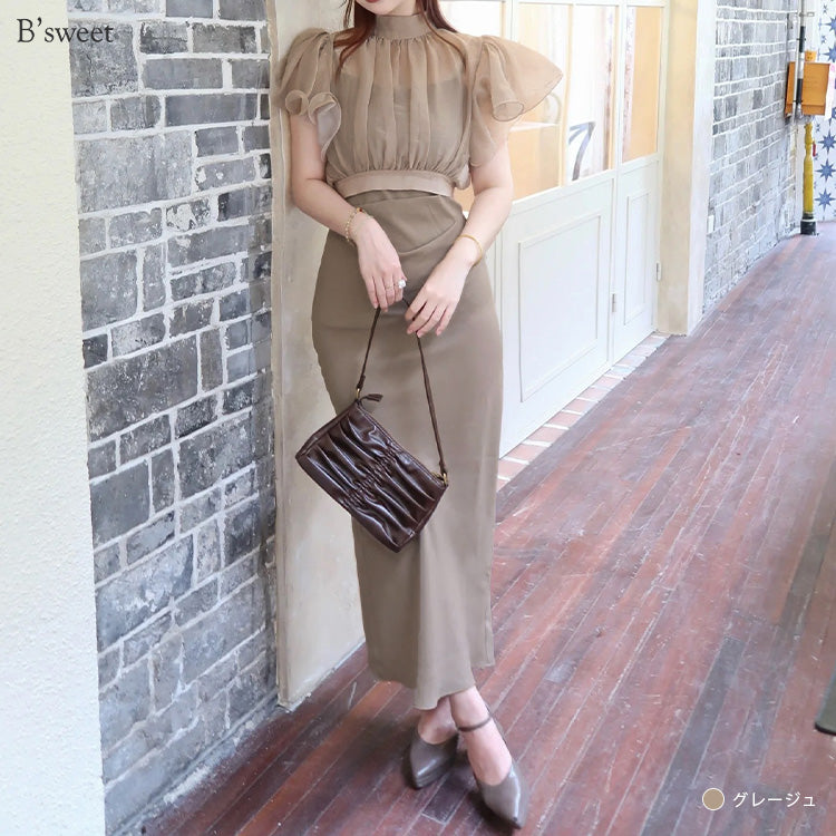 【pd54】ボレロレイヤードワンピース