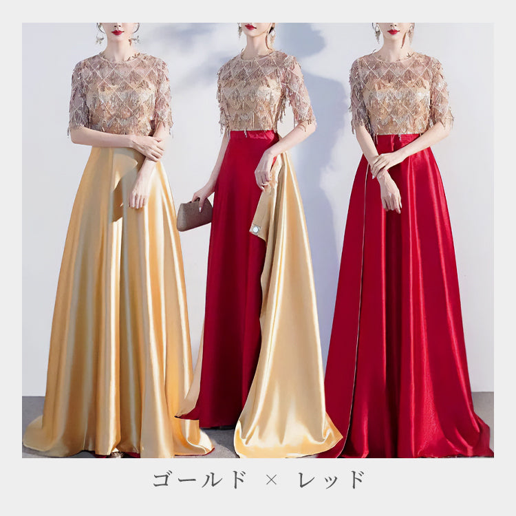 【std2】2wayスカートカラードレス　Aライン