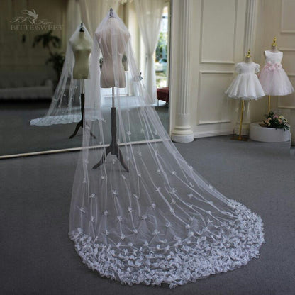 【ts159jd】ウエディング ベール Wedding Veil【ロング・1層・金属コーム付き】【幅は約1.5m・長さは約3m】結婚式 ウェディングベール ホワイト