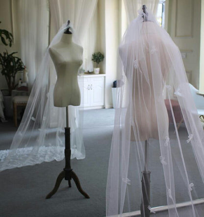 【ts159jd】ウエディング ベール Wedding Veil【ロング・1層・金属コーム付き】【幅は約1.5m・長さは約3m】結婚式 ウェディングベール ホワイト