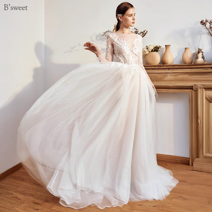 【ur75】	刺繡スリーブドレス　Aライン