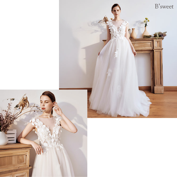 フラワーチュールドレス